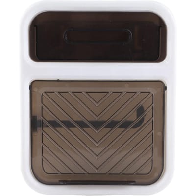 Wandgemonteerde Tissuebox Grote Capaciteit Waterdicht Stijlvol Decoratief Praktisch Toiletpapier Opberg black