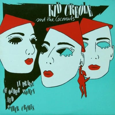 LP Plaat KID CREOLE & THE COCONUTS - In Praise Of Older Women And Other 9252981 Sire 1985 Canada Latin Gebruikt red