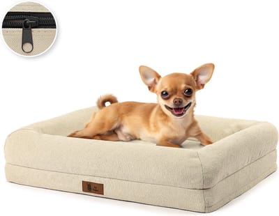 Pet Perfect Luxe Orthopedische Hondenmand - Orthopedisch Hondenkussen - Afneembare hoes - Wasbaar - Met Rits - Hondenbed - 76x51 cm - M