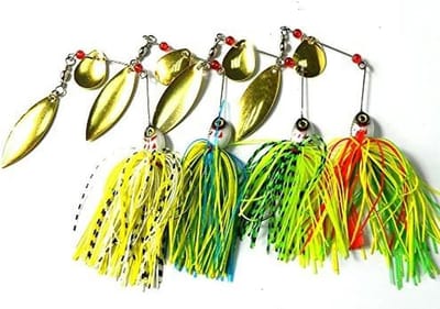 Spinnerbait kunstaas - Buzzbait lokazen - Roofvissen - Realistische 3D ogen - 205 gram - Geverfd