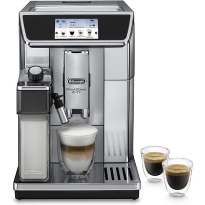 Machine expresso automatique avec broyeur - DELONGHI - PrimaDonna Elite ECAM 650.75.MS - Inox