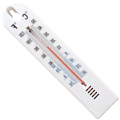 Wandtemperatuurmeter - Klimaatmeter Buiten - Temperatuur Bewaken - Niet-verblindend Display - 203 cm - Wit