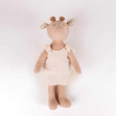 Egmont Toys knuffel giraf biologisch katoen 40 cm baby speelgoed.