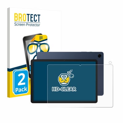 BROTECT - Screenprotector voor Samsung Galaxy Tab A9 Plus (Voor+Camera) - Folie Beschermfolie transparant 2 Stuks