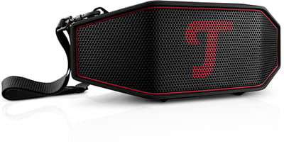 Teufel ROCKSTER CROSS 2 - Robuuste bluetooth stereo speaker, batterij tot 38 uur, IPX5 straalwaterdicht, Party link-functie - Black & Red