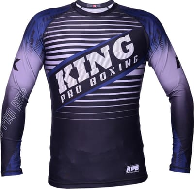 King StormKing 3 Rashguard – Zwart met blauw (Beschikbaar in verschillende maten)