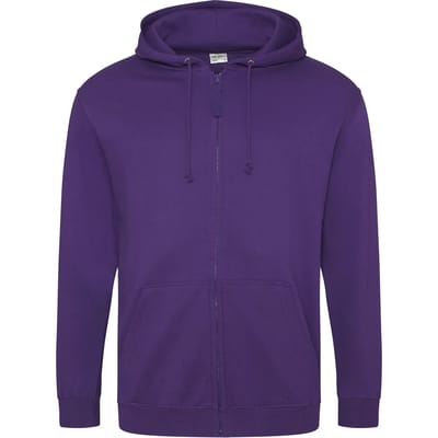 Vegan Hoodie met ritssluiting en capuchon Purple - XXL