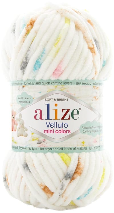 Alize Velluto Mini Colors 8105 Pakket 5 Bollen
