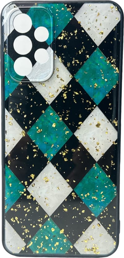 Silicone Hoesje Print - Backcover - Geschikt voor Samsung Galaxy A73 5G - Marmer Groen