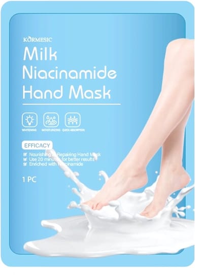 Milk Niacinamide Voetmasker / Revitaliserend voetmasker met melkextract en niacinamide 1 paar