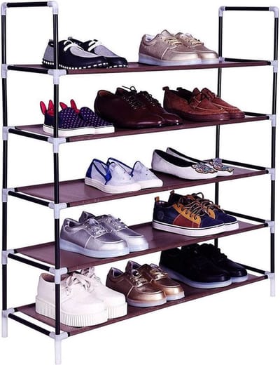 Schoenenrek – 5 Lagen – Schoenenrek – Metalen Schoenenkast – Opbergsysteem Schoenen – Ruimtebesparend