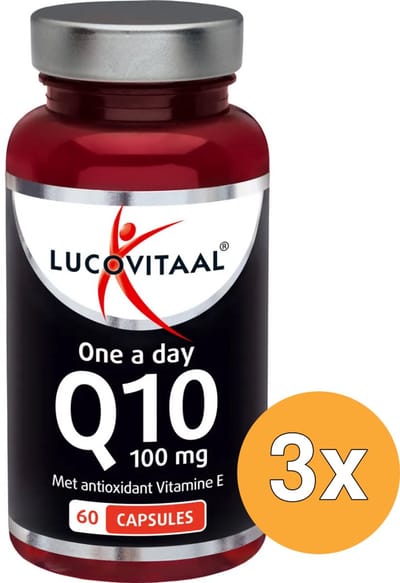 3x Lucovitaal Q10 100mg (60 capsules)