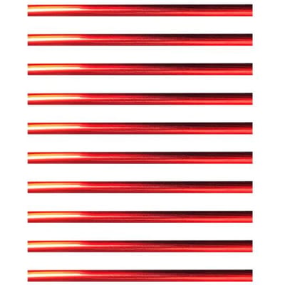 Bandes de protection intérieures en forme de U, 10 pièces, 20Cm, décoration de sortie de climatiseur de voiture, bricolage rouge