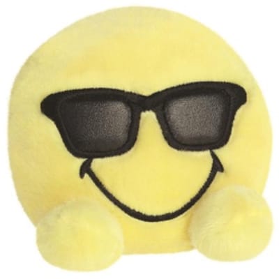 Palm Pals Zonnebril Smiley Pluche Knuffel 15 cm
