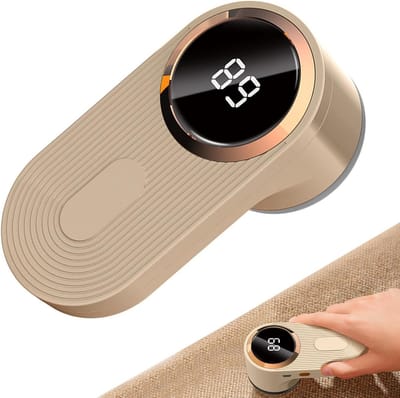 Digitale Pluisverwijderaar Met Type-C Opladen | 6-Bladig RVS, LCD-Scherm & Veilig Voor Alle Stoffen