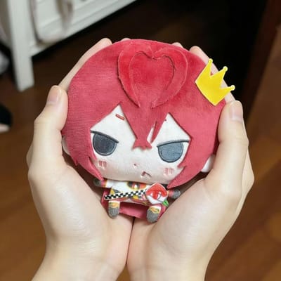 10cm Gedraaide Raadsel Hartjes Pluche Pop Hanger Mini Cartoon Knuffel Verzamelen Rugzak Randapparatuur Speelgoed Cadeau Poppen 10cm red