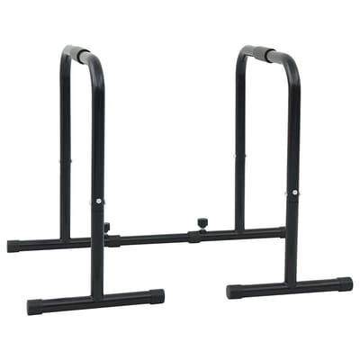 vidaXL - Dip - Bar - Zwart - 116 - x - 66 - x - 74,5 - cm - Gepoedercoat - staal