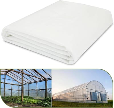 Kasfolie - Broeikasfolie Kunststof - Planten Beschermen - UV-bestendig 6 Mil - 37 x 76 m - Transparant