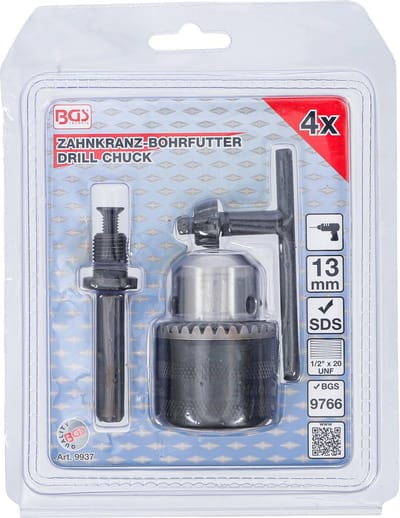 BGS Tandkransboorhouder 13 mm 4 delig