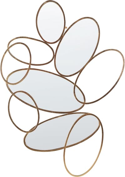 DECIZE - Wandspiegel - Goud - 113 x 77 cm - Metaal