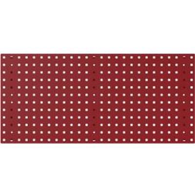 Bodempaneel Perfo M, gatgrootte 9,2 x 9,2 mm, B 990 x D 13 x H 457 mm, plaatstaal met poedercoating, paars RAL 3004