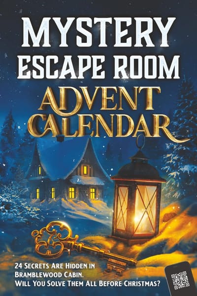 SnelShoppen - Mystery Escape Room Adventskalender voor Volwassenen: 24 Geheimen Verborgen in Bramblewood Cabin, Puzzel Spel voor Feestdagen en Kerst