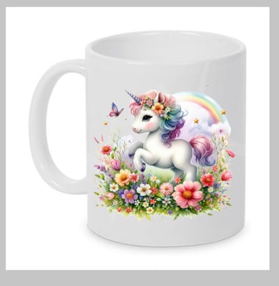 Unicorn mok, Mok met unicorn, Unicorn, Bedrukte mok, Kinder mok, Cadeau, Beker, Mok, XLX®
