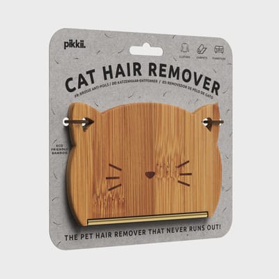 pikkii Cat Hair Remover Bamboe Kam – Kattenborstel voor Verwijderen van Losse Haren | Huisdieraccessoire 14,0 x 7,4 x 0,2 cm