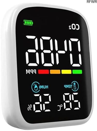RFWR® Draadloze Infrarood Luchtkwaliteit Monitor met NDIR Sensor voor Kooldioxide
