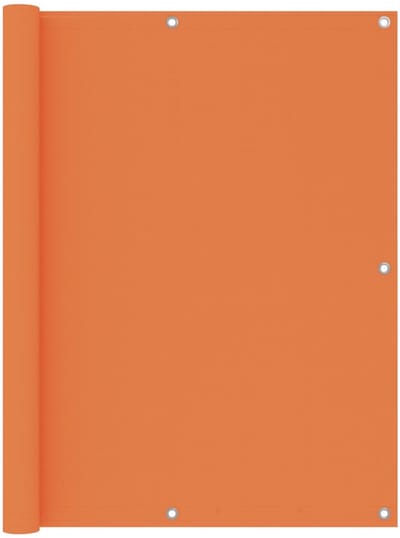Balkonscherm - 120x500 cm - Oxford Stof - Oranje - Privacy Doek voor Hoge Reling - Weersbestendig Balkonzeil - Windbescherming & UV-bestendig - Inclusief Bevestigingskoord
