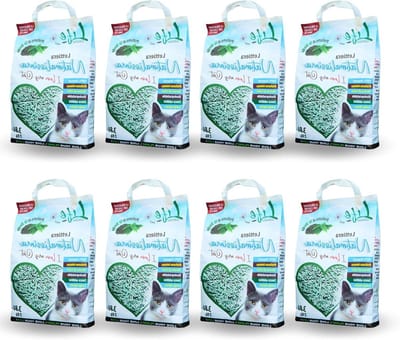 Kattenbakvulling - Plantaardige korrels - Huisdierhygiëne - Geurremmend - 16 kg - Groen
