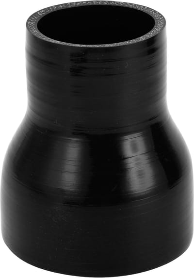 Dailygoods- Koelvloeistofslang Siliconen - Binnendiameter 51 mm/76 mm - Lengte 100 mm - Temperatuurbestendig tot 300 °C - Meerlaags geweven stof - Zwart - Siliconenslang