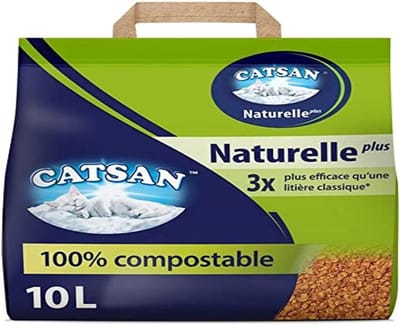 Plantaardige Klontvormende Kattenbakvulling, 10 Liter, 100% Composteerbaar