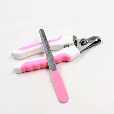 Nagelknipper en vijl - Nageltang huisdier - Hond en kat - Nagels knippen - Met veiligheidsstop - Dierenverzorging - Pootverzorging - RVS - Jonyx