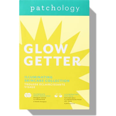 Patchology Glow Getter Illuminating Mask Kit – Hydraterende & Brightening Skincare Set – Eye Gels + Sheet Masks Met Vitamine C, Groene Thee & Zoethout Extract – Directe Glow Boost – Stralende Teint