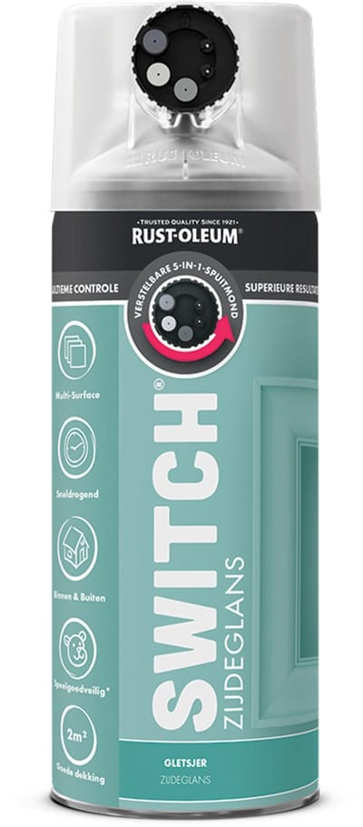 Rust-Oleum Switch Spuitbus Verf Zijdeglans 400ml - Gletsjer