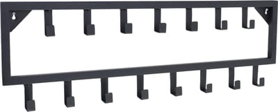LOFT42 Bono Kapstok - Zwart – Metaal – 15 haken - 80x26x4