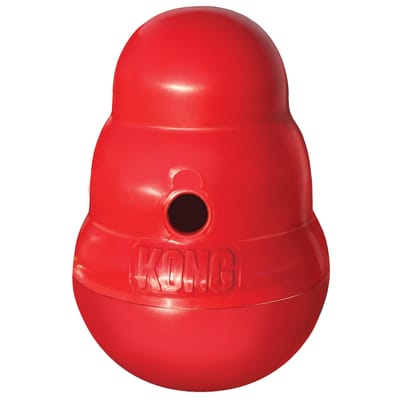 Kong Snack Dispenser Wobbler - Speelgoed Hond - maat L - 19 cm - Rood
