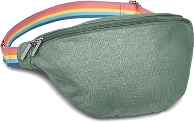 Caramel & Cie Heuptas/Schoudertas voor de mama's - Green Iridescent
