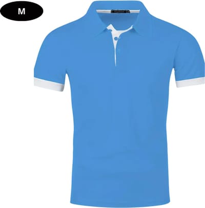 Livano Golf Shirt Heren - T-shirt - Golfkleding - Golfen - Golf Accessoires - Polo Shirt - Blauw - Maat M