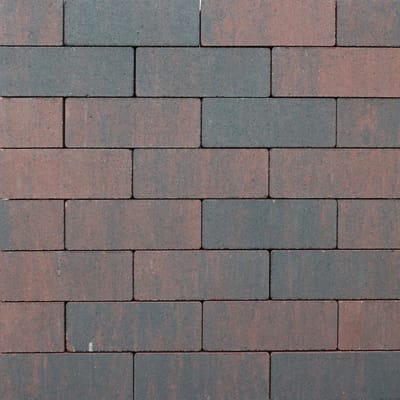 Strackstone Crown GRN+ Dikformaat 21x7x8 vlak wijnrood/antraciet genuanceerd KOMO PL2
