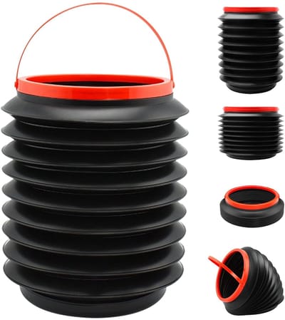 Opvouwbare Auto Prullenbak - Lekvrije Auto Organizer en Opbergtas - 4L Multifunctionele Autoprullenbak - Waterdichte, Geurvrije Auto Prullebak met Deksel - Voor Auto/Thuis/Kantoor - Zwart