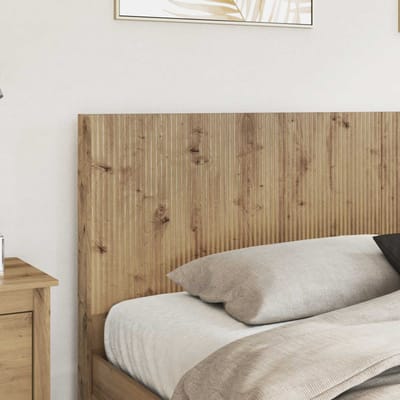 vidaXL - Hoofdbord - Artisanaal - eiken - Bewerkt - hout