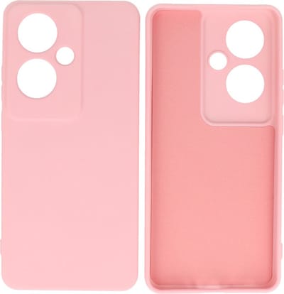 Hoesje Geschikt voor OPPO Reno 11F - Fashion Telefoonhoesje Backcover - Siliconen Hoesje - Roze