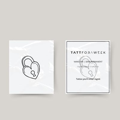 Tijdelijke tattoo slot liefde | Neptattoo volwassenen | Tijdelijke tattoo voor volwassenen | Temporary tattoo | Plaktattoos voor volwassenen | Neptattoos | Probeer zorgeloos een tattoo | tattforaweek