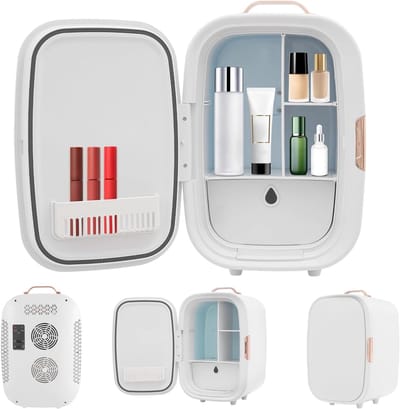 Mini Koelkast - Beauty Fridge - Cosmetica Koelen - Koelen en Verwarmen - 12 Liter - Wit