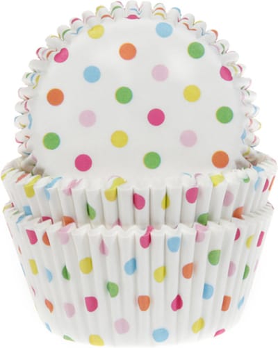 House of Marie Cupcake Vormpjes - Confetti - pk/50 - Baking Cups voor Muffins en Cupcakes