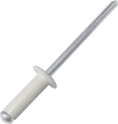 Blindklinknagels - Popnagels Klinknagelset - Bevestigen Platen - Staal Aluminium - 4x12 mm - Ivoor RAL 1015