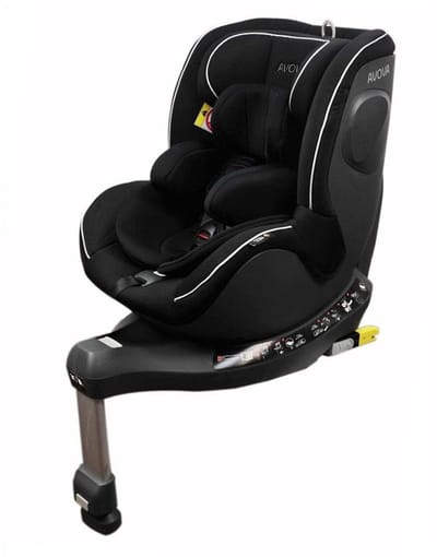 Avova autostoeltje - Sperber-Fix - i-Size - voor kind 40-105cm - groep 0+1 - PEARL BLACK zwart