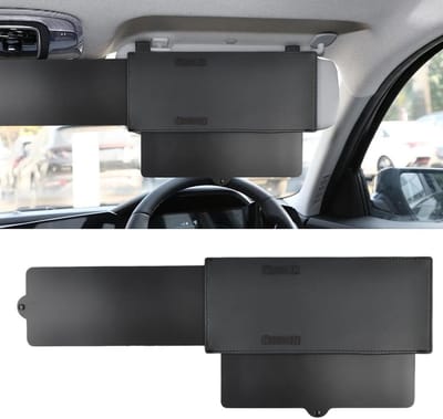 Verstelbare Auto-Zonnescherm voor Voorruit, UV-Bescherming en Blendscherming voor Bestuurders en Passagiers in Auto, SUV's en Vrachtwagens